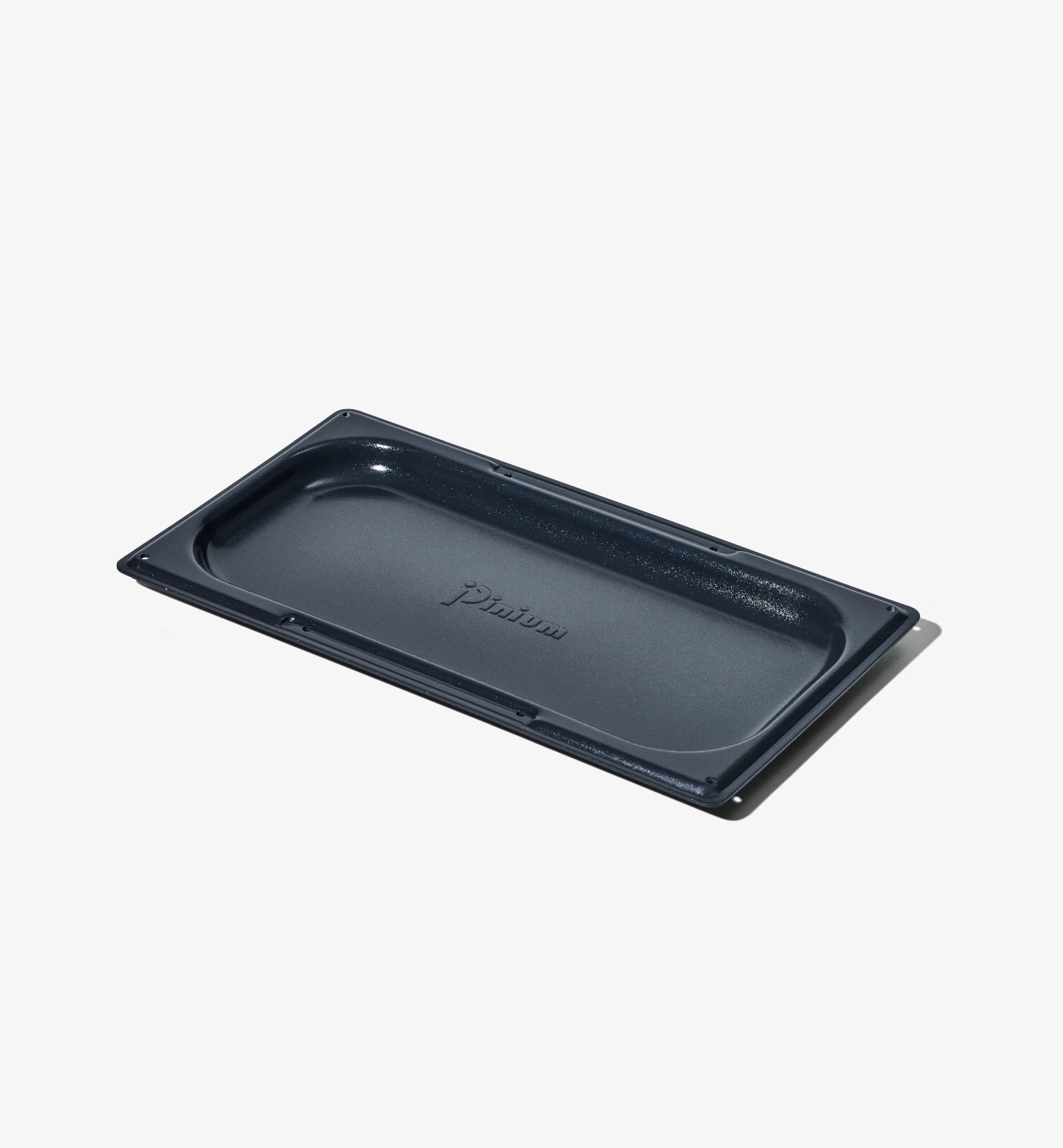 Pizzaplåt i non-stick sedd från sidan, rektangulär ugnsform.